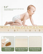 Baby Play Mat 47x47 Foldable Baby Play Mat for Playpen 50x50 Playpen Mat Reversible Foam Play Mat for Baby to Play on Floor 0.4" Crawling Baby Girl Play Mat for 50x50 Playpen(47 * 47 * 0.4)