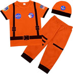 Toddler Kids Boys Royal Prince Charming Uniforms Baby Police Astronaut Outfit Halloween Prison Cosplay Costume