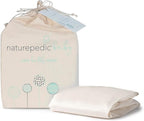 Naturepedic Organic Crib Mattress Sheet - Crib Fitted Sheet for Standard Crib Mattress - Soft and Breathable Cotton Crib Sheet - Ivory - 52"x28"