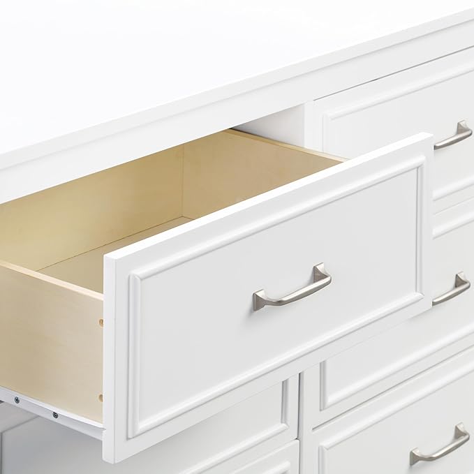 DaVinci Charlie 6-Drawer Double Dresser in White