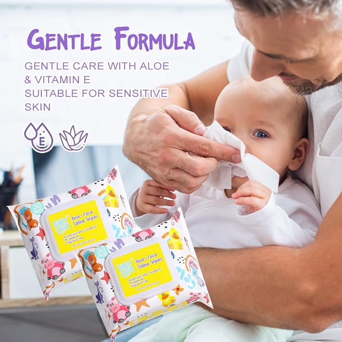 HAPPY BUM - 90 Count Baby Wipes, Unscented, 7.4 x 7.2 Inch, Moist and Refreshing, Multi-Purpose Use, Ideal for Travel (3 Packs of 30)