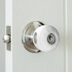 Child Proof Door Knob Covers (4 Pack), Toddler Door Locks, Baby Proof Safety Locks for Doors, Easy Install & No Tools Needed