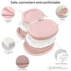 Baby Changing Pad with Waterproof & Wipe-Clean, Non-Slip Foldable PU Diaper Changing Pad, Adjustable Safety Belt, Changing Pad for Dresser, Changing Table,30"X19",Pink