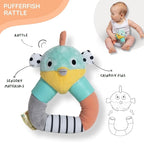 DINGLE DANGLE - Baby Gift Set - 3 in 1 Diaper Changing Helper Headband, Baby Mobile, & Sensory Rattle; Newborn Essentials Must Haves - Great Baby Registry or Shower Gift - Featured on Shark Tank