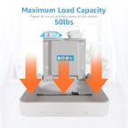 Baby Changing Tables Fold-Down Baby Changing Station Wall-Mounted Vertical Portable Diaper Table Changing Unit Commercial Bathrooms Corner Nursery White Gray