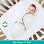 Biloban Quilted Baby Swaddles 0-3 Months 2 Pack, Warm Quilted Baby Swaddle, Newborn Swaddle, Adjustable Swaddle Blanket, Lovely Print