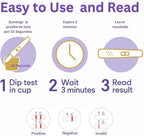 Early Detection Pregnancy Midstream – Over 99% Accurate hCG Rapid Test – Pack of 3 Pruebas de Embarazo de Detección Temprana – Más del 99% de Precisión