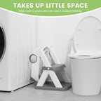 Frog Toilet Seat, Potty Training Toilet Seat for Toddler, Upgrade Potty Training 2 in 1 Toddler Toilet Seat for Boys Girls,Waterproof Soft Mat Non-slip Step Stool