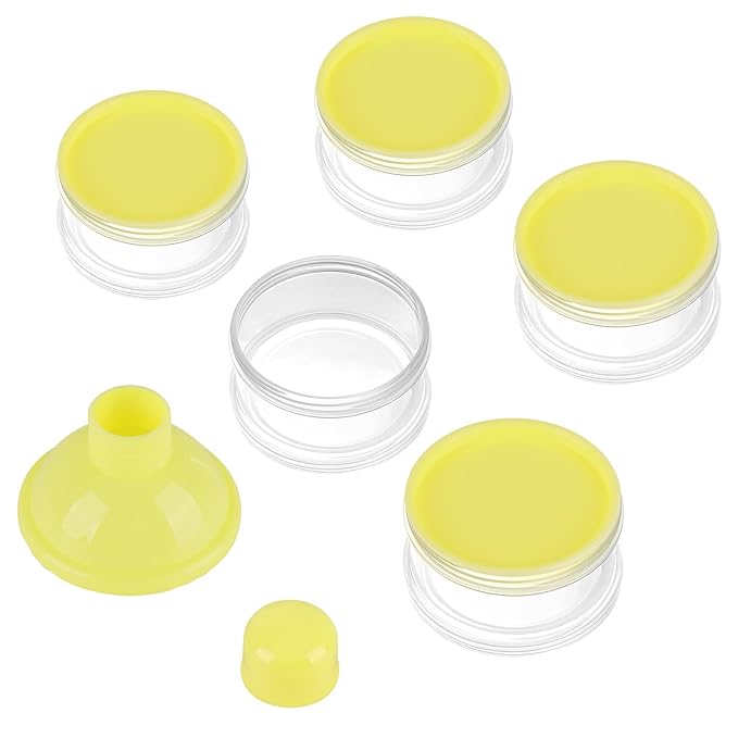 Accmor Formula Dispenser On The Go, 5 Compartments Stackable Formula Container for Travel, Baby Milk Powder Kids Snack Container, BPA Free