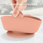 3 Pack Baby Bowls with Suction, Stay Put Silicone Suction Bowls for Babies Toddler Kids, BPA Free, Soft Safe Baby Led Weaning Supplies for Food Bowl, Microwave and Dishwasher Safe