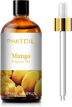PHATOIL 3.38FL.OZ Mango Fragrance Oils for Aromatherapy, Essential Oils for Diffusers for Home, Perfect for Diffuser, Yoga, Skin Care, DIY Candle and Soap Making - 100ml