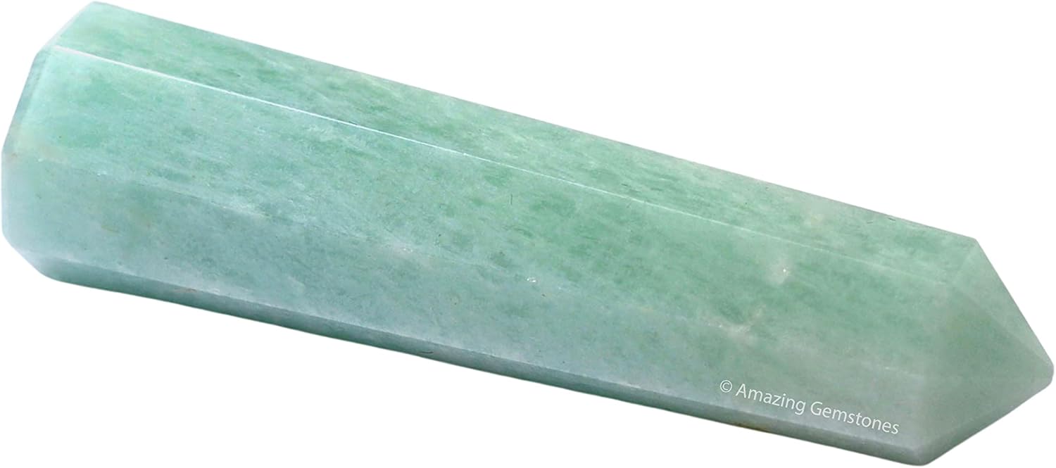 Amazing Gemstone Amazonite Crystal Towers ~ Natural Healing Crystal Point Obelisk for Reiki Healing and Crystal Grid (3- Inch)