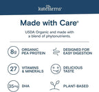 KATE FARMS Organic Kids Nutrition Vanilla Shake, 8g Protein, 27 Vitamins and Minerals, Meal Replacement, Gluten Free, Non-GMO, 8.45 oz (6 Pack)