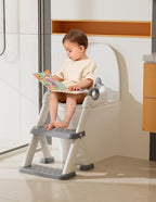 Potty Training Seat, Toddler Toilet Seat With Steps, 2 In 1 Toddler Potty Training Toilet With Splash Guard, Anti-Slip Step Stool Soft Mat, Adjust High Potty Seats For Toddlers Kids Boys Girls