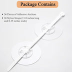 36Pack Furniture Anchors No Drill Furniture Straps for Baby Proofing Self-Adhesive Securing 180lbs Prevent Falling Anti Tip Earthquake Straps for Toddlers Kids Children Pets Safety