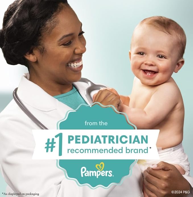 Pampers Baby Wipes Sensitive, Water Based Wipes, Hypoallergenic and Unscented for Babies, 588 Wipes Total (7 Refill Packs)