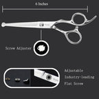 Safety Round Tip Hair Scissors for Kids, Fcysy 6 In Hair Cutting Shears for Children, Stainless Steel Barber Haircut Scissors for Toddlers, Boys & Girls – Safe Hair Trimming at Home