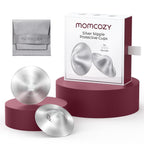 Momcozy 999 Silver Nursing Cups Original Perforated Breathable Design, 999 Silver Nipple Cover for Breastfeeding Essential,Nipple Shield for Nursing Newborn, Metal Nipple Shields, Regular Size