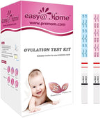 Easy@Home Ovulation & Pregnancy Test Strips Kit: 25 Ovulation Strips and 10 Pregnancy Tests – Accurate Fertility Tracker OPK | 25LH + 10HCG