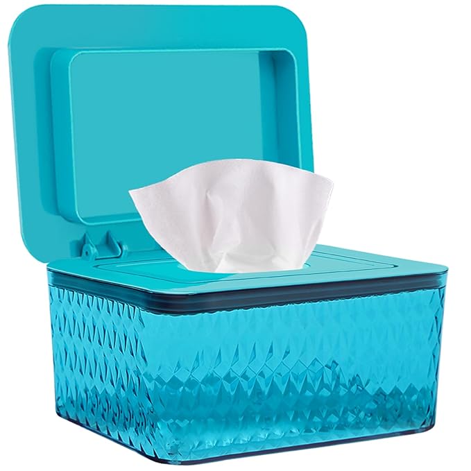 Wet Baby Wipes Dispenser - Large Capacity Wipe Holder Seal-Designed Dust-Proof Wet Wipes Container Keep Diaper Wipes Fresh