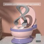 Potty Training Toilet, Realistic Potty Training Seat, Toddler Potty Chair with Soft Seat, Removable Potty Pot, Toilet Tissue Dispenser and Splash Guard, Non-Slip for Toddler& Baby& Kids