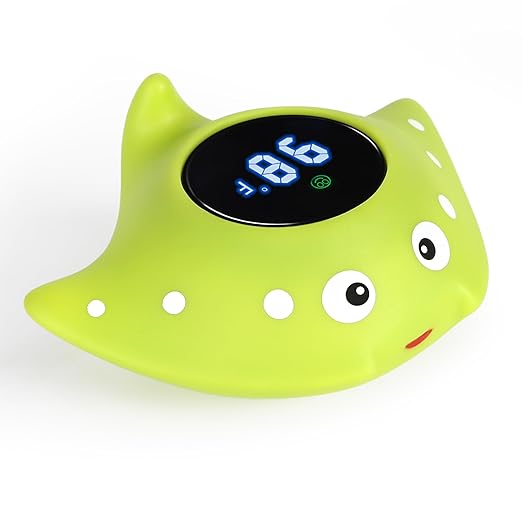 Baby Bath Water Thermometer - Floating Safety Toy for Bathtub With Temperature Warning - Room Thermometer for Infants, Toddlers, Girls, Boys, Newborn Kids