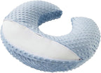 Nursing Pillow and Positioner Breastfeeding and Bottle Feeding, Propping Baby, Tummy Time, Sitting Support for Baby Boy Baby Girl, with Removable Dots Cover (Blue)