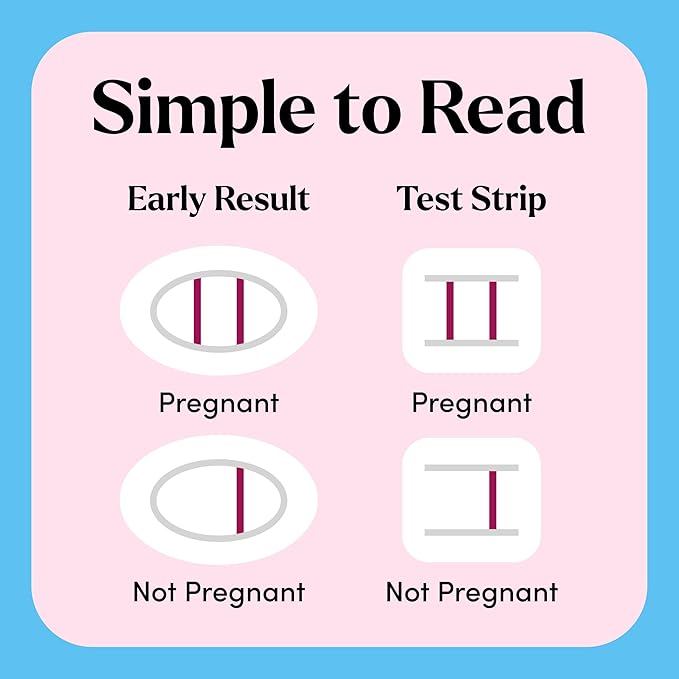FIRST RESPONSE Comfort Check Pregnancy Test, 8 Count, Pink & White