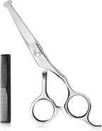 6.1 inch Kids Hair Cutting Scissors Safety Rounded Tips Haircut Scissors, K KaCaKaCa Professional Safe Hair Cutting Shears for Baby, Toddler, Children, Women and Men, Barber, Salon and Home Use