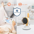 Baby Monitor No WiFi, 5" 720P HD Screen Baby Monitor with Camera and Audio with 30hrs Long Battery Life, Baby Camera Monitor Two-Way Talk, VOX, Infrared Night Vision, Temperature Monitoring
