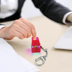 Keyboard Fidget Toys for Adults Keyboard Clicker with LED Light Keychain Fidget Sensory Fun Toys for Anxiety Decompression (Love, 1P)