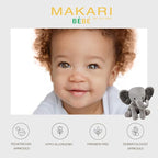 Makari Bebe Cleansing Milk (1000ml) | Baby Body Wash and Dry Skin Softening Solution | Helps Soothe Irritation | Gentle on Infants 3 Months and Older | Recommended for Delicate and Sensitive Skin