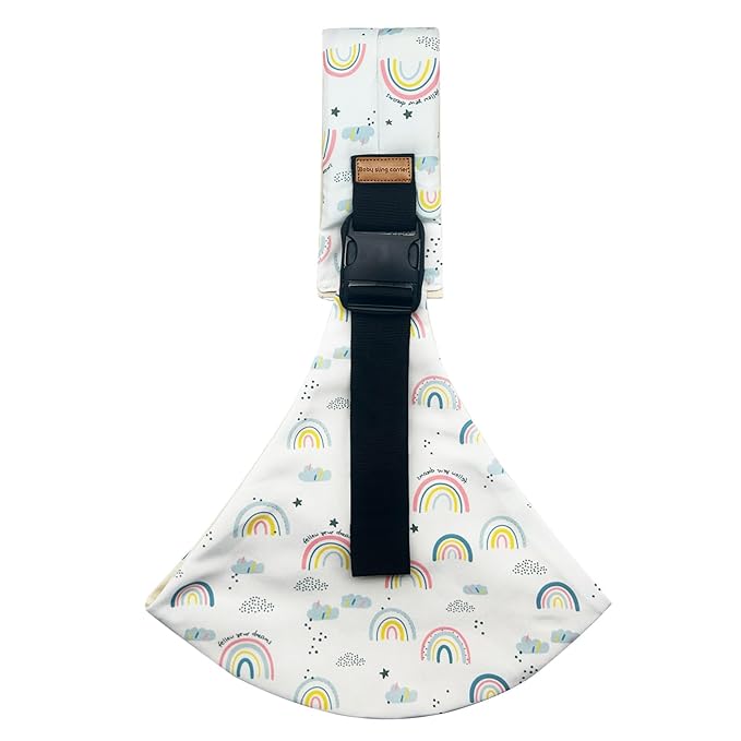 Baby Sling Carrier,Baby Sling,Toddler Carrier,Adjustable and Non-Slip Hip Seat Carriers Carrying 10-30 lbs(Rainbow)