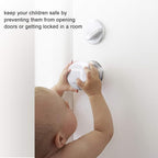 Door Knob Safety Cover for Kids, Child Proof Door Knob Covers, Baby Safety Door knob Handle Cover Lockable Design (4 Pack)
