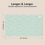 Organic Burp Cloths Baby Boy, Girl - 6-Pack Large Cotton Burping Cloths for Babies, Spit Up Rags, Super Absorbent, Ultra Soft Newborn Rag, Gender Neutral, Machine Washable, Durable (Lunaris)