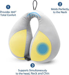 MOOB Kids Travel Pillow for Car Seat Kids U-Shape Travel Neck Pillow Support Children Stroller Pillow Grey Yellow