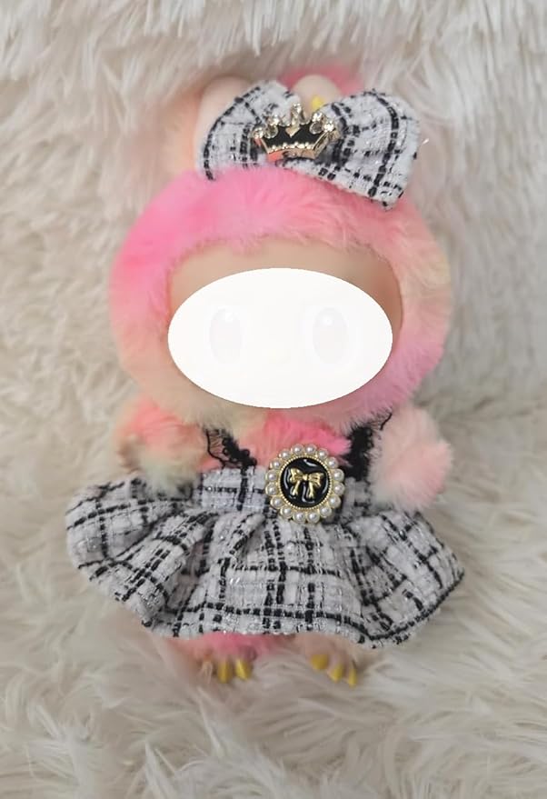 Clothes for LA BUBU 17cm Doll (NO Doll),Outfit for LABUBU,Clothes Set for LA BUBU Dress Up,Accessories for LA BUBU