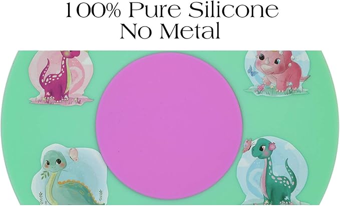 Bathtub Drain Stopper, Silicone Tub Stopper Plug, Universal Bath Drain Cover, Beautiful Coral Reef Illustration, Kids Tots Babies Gift (Green Dinosaur)