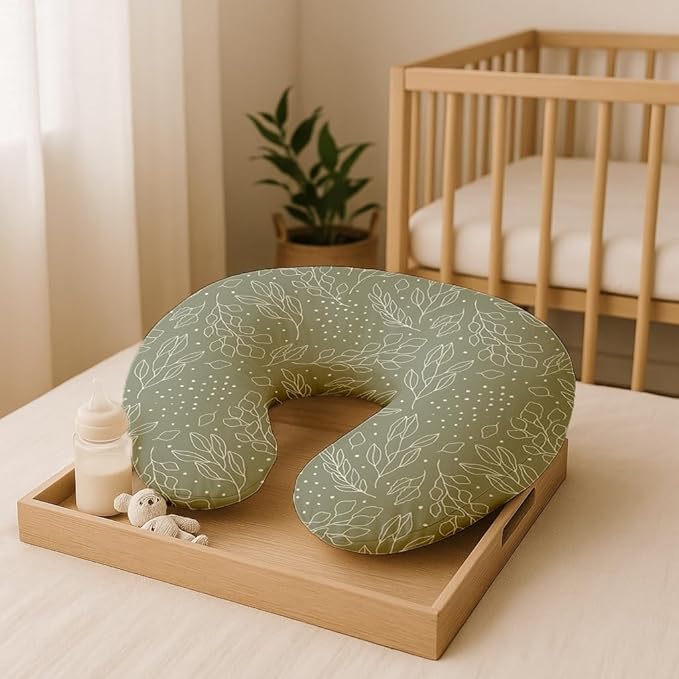 Nursing Pillow Covers 2 Pack, Breastfeeding Pillow Slipcovers Soft and Stretchy, Nursing Covers for Baby Girls Boys Newborn