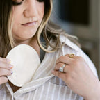 Natural Cotton Washable Nursing Pad, Essential for Newborn Care, Perfect Breast Pads for Leaking Milk, Nipple Pads for Nursing Newborns, Must-Have for Breastfeeding Moms (4 Pads per Package)