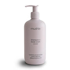 mushie Baby Shampoo & Body Wash | Gentle Formula for Delicate Skin | Certified Organic | Made in Denmark, 13.53 fl oz (Lavender)