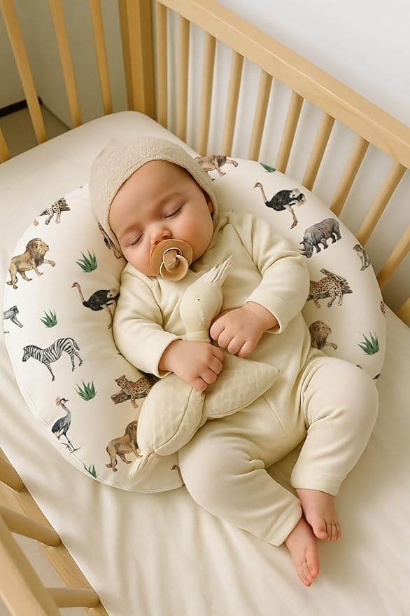 Nursing Pillow Covers 2 Pack, Breastfeeding Pillow Slipcovers Soft and Stretchy, Nursing Covers for Baby Girls Boys Newborn