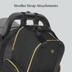 Huggies Signature Hug Pack Diaper Backpack, Black, O/S