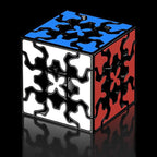 Gear Cube 3x3 with Three-Dimensional Gear Structure Magic Cube 3x3x3 Puzzles Toys (60mm) Brain Teaser Puzzle Game Toy for Children and Adults (Style B)