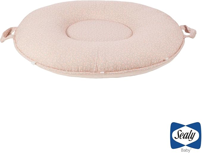 SEALY BABY Children's Floor Cushion, Kids, Toddler Play Mat & Soft Lounger (Pink Floral)