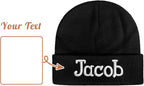 Custom Beanie Hats for Baby Girls Boys - Personalized Embroidered Beanies with Name for Infants Toddlers Adults