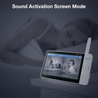 VTech 2-Cameras Smart WiFi Baby Monitor with 1080p FHD Video, Free App with Motion Video, Sound/Motion Detection and Notifications, 7" IPS Display with Split-Screen, Pan-Tilt-Zoom: Smart HQ Max Twin