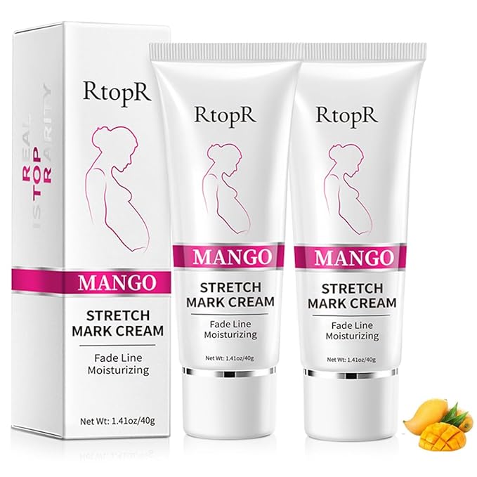 2 PCS Stretch Marks and Scar Cream, Stretch Mark and Scar Removal Cream for Pregnancy, Belly Creams for Wrinkles, Obesity Fat Marks Scars Moisturizing, Remove Marks
