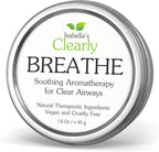 BREATHE Easy, Natural Aromatherapy Essential Oil Blend for Sinus and Nasal Congestion Relief, Seasonal Allergie, Chest Rub | For Adults, Kids, Toddlers, Babies with Peppermint + Eucalyptus | USA Made