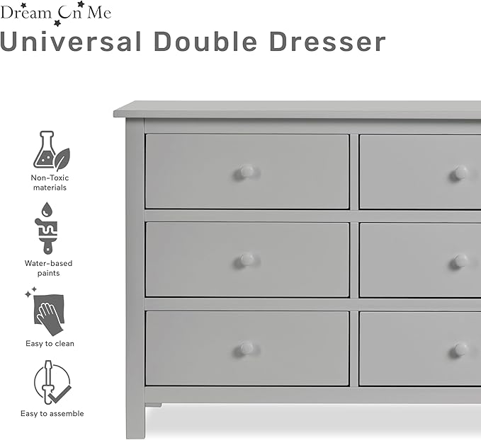 Dream On Me Cleo Double Dresser